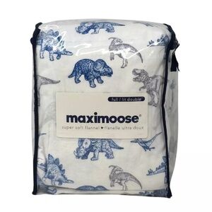 Maximoose Dinosaur Flannel Bedding